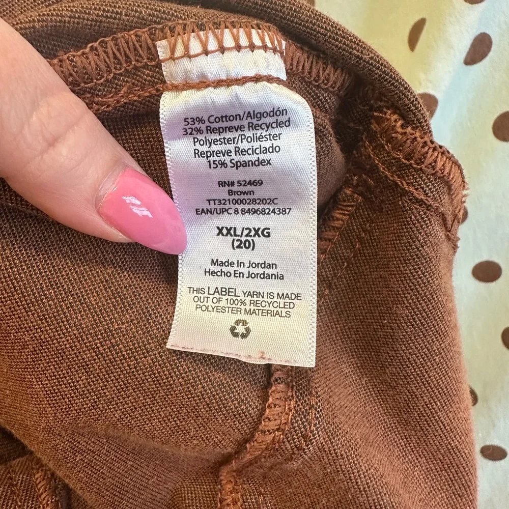 Time and Tru Jeggins, Rust Color, Size XXL (20), Gently Used - Picture 4 of 4
